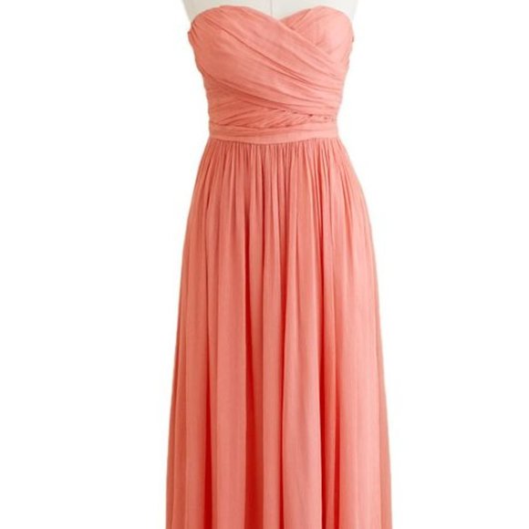 Wedding Bridesmaid Arabelle long dress in silk chiffon